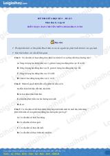 Đề thi giữa kì 2 Địa lí 10 - Đề số 3